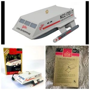Hallmark Star Trek Shuttlecraft Galileo Ornament 1992 Voice / Lights
